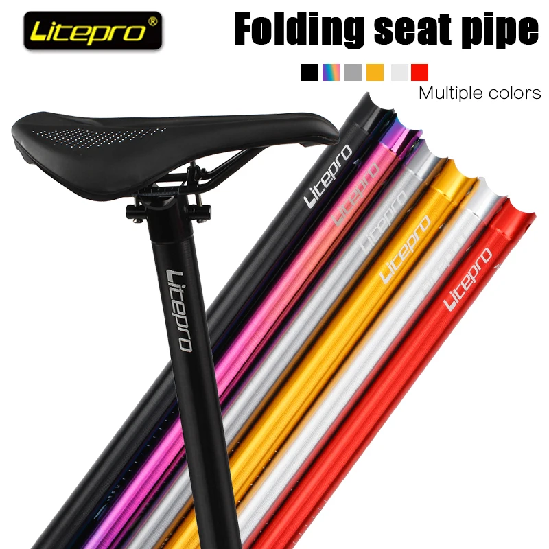 Litepro Folding Bicycle 31.8 / 33.9 Aluminum Alloy Seat Tube Seat Rod Tube Ultra Light Folding Bicycle Accessories Multi-Color
Litepro Folding Bicycle 31.8 / 33.9 Aluminum Alloy Seat Tube Seat Rod Tube Ultra Light Folding Bicycle Accessories Multi-Color