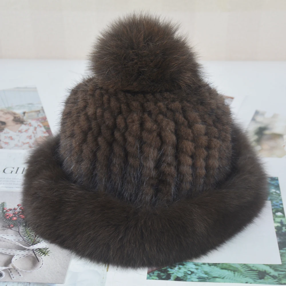 Lady Winter Luxury Knitted Real Genuine Fox Fur Hats Women Real Mink Fur Caps Beanies Party Fashion Real Mink Fur Hat Skullies
Lady Winter Luxury Knitted Real Genuine Fox Fur Hats Women Real Mink Fur Caps Beanies Party Fashion Real Mink Fur Hat Skullies