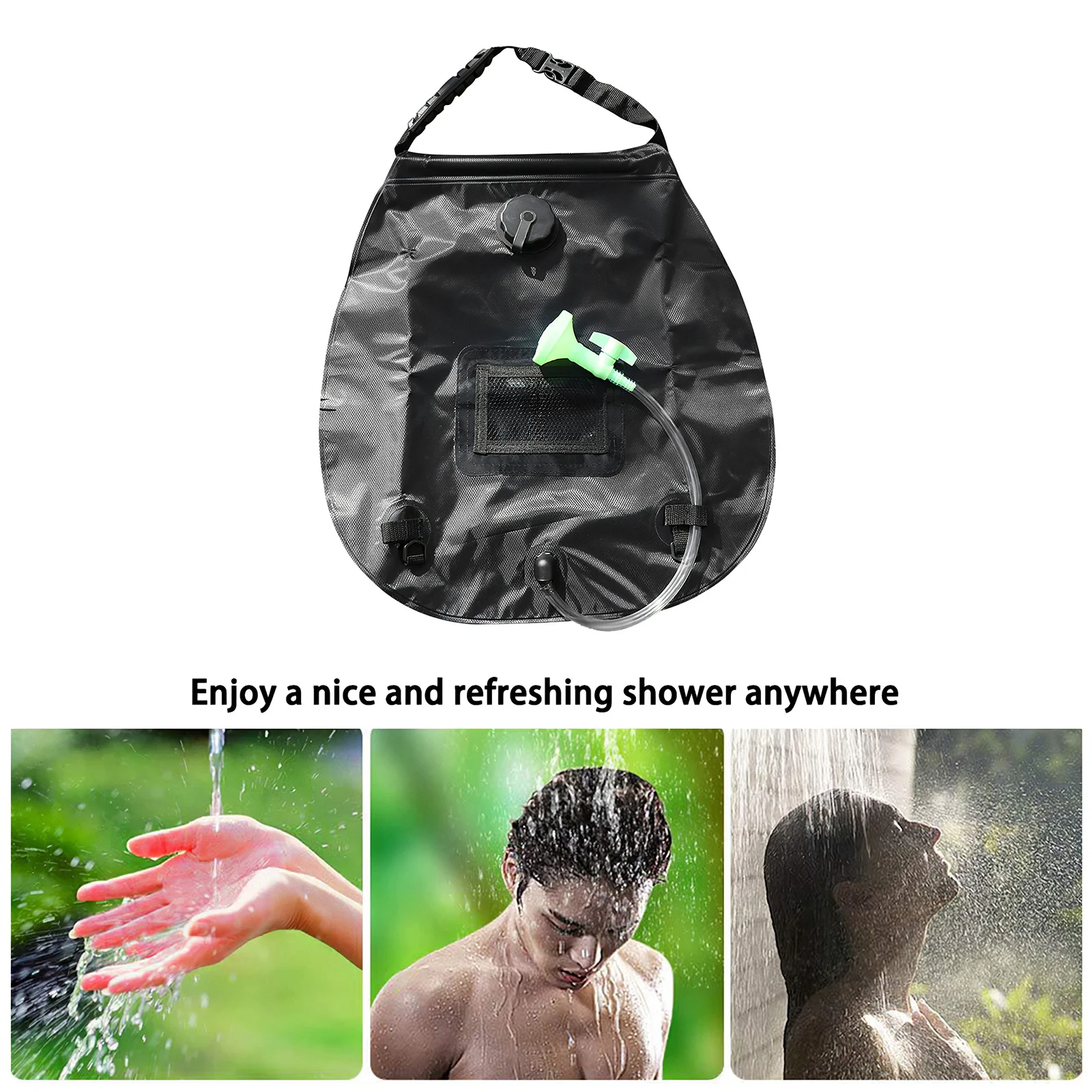 20L Portable Solar Heated Water Bag Energy Heated Bathing Outdoor Camping Shower Bag Picnic Water Shower Bag Storage Bag
20L Portable Solar Heated Water Bag Energy Heated Bathing Outdoor Camping Shower Bag Picnic Water Shower Bag Storage Bag