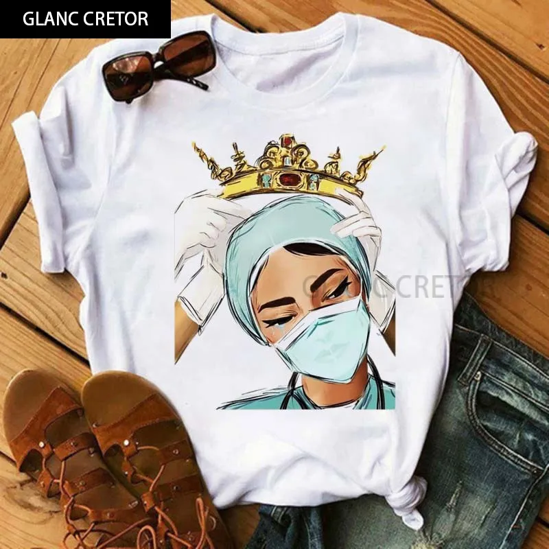 Funny Short-sleeved Cartoon T-shirt Harajuku T-shirt Tops Female Women T-shirt Heart Pill Graphic Tees Casual Nurse T Shirt
Funny Short-sleeved Cartoon T-shirt Harajuku T-shirt Tops Female Women T-shirt Heart Pill Graphic Tees Casual Nurse T Shirt