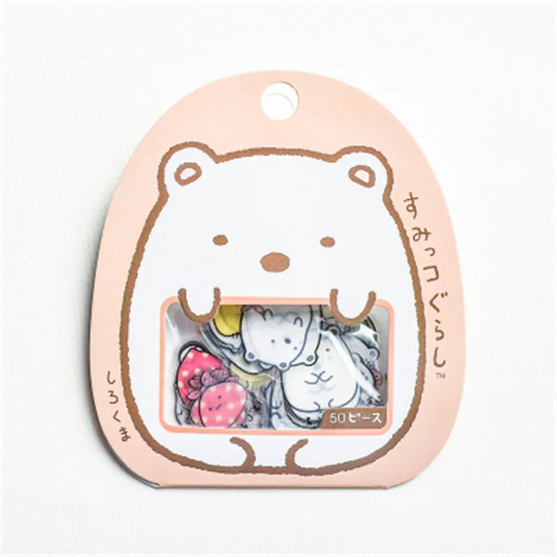50pcs/Pack Cartoon Cute Cat Duck Sticker Children Toys Anime Gift for DIY on Book Laptop Mobile Phone Skateboard Kids Stickers | Игрушки и