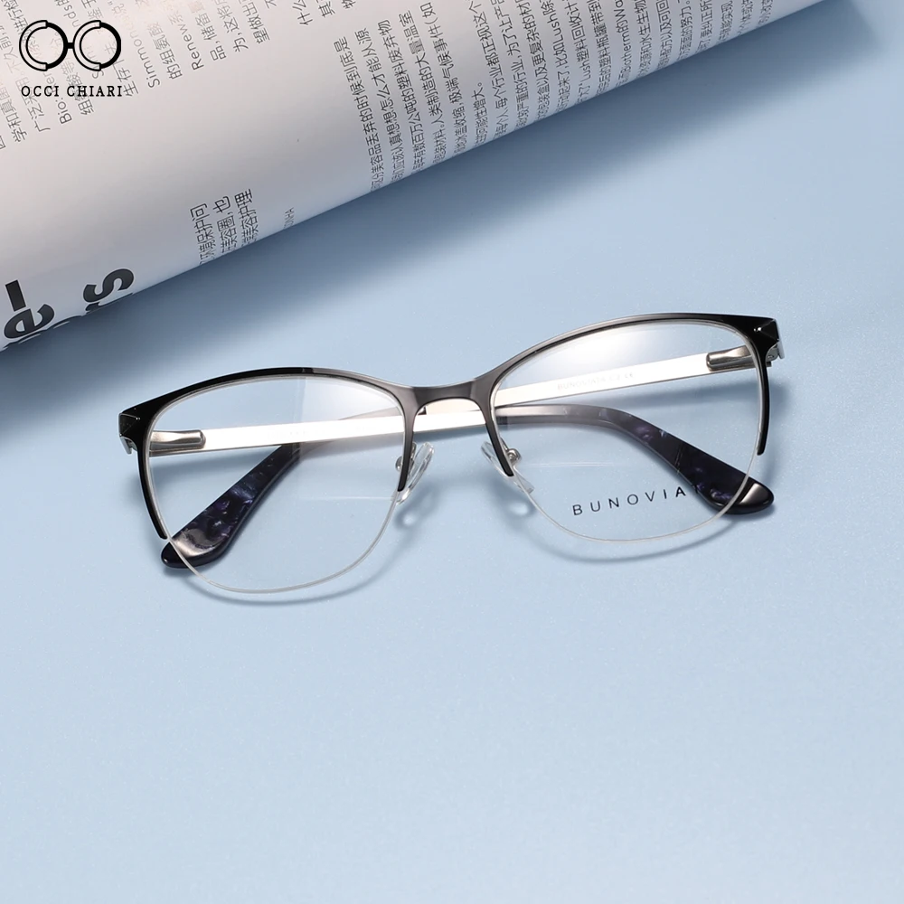 Retro Cat Eye Eyeglasses Frame Women Half Frames Eye Myopia Prescription Optical Frames Eyewear Luxury Designer Lentes Opticos
Retro Cat Eye Eyeglasses Frame Women Half Frames Eye Myopia Prescription Optical Frames Eyewear Luxury Designer Lentes Opticos