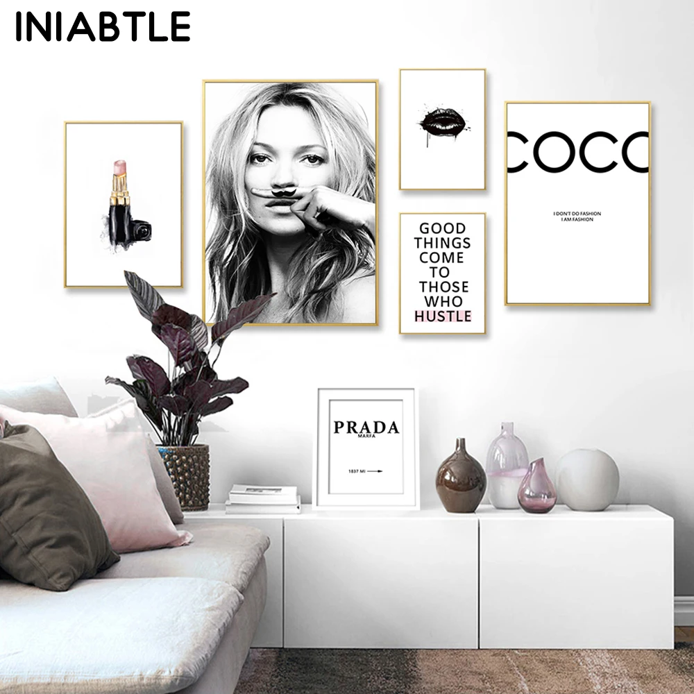 Abstract Modern Fashion Make Up Canvas Painting Salon Posters Prints Black White Nordic Wall Art Pictures Living Room Home Decor
Abstract Modern Fashion Make Up Canvas Painting Salon Posters Prints Black White Nordic Wall Art Pictures Living Room Home Decor