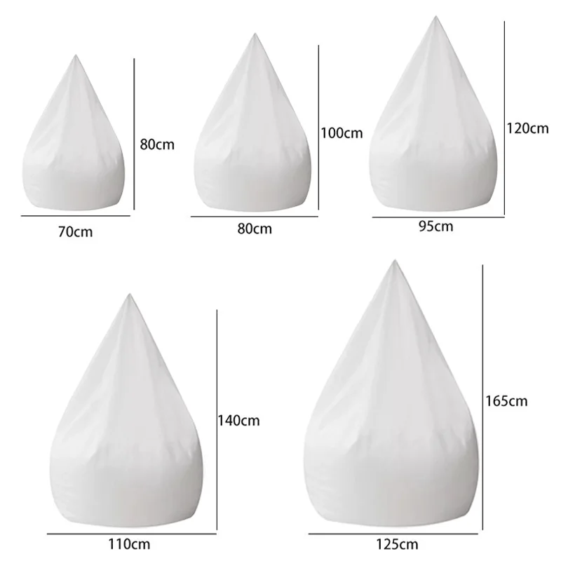 White Sofa Cover Lazy BeanBag Chair Covers Waterproof Cloth Couch Cover Soft Without Filler Tatami Living Room Bedroom Decor
White Sofa Cover Lazy BeanBag Chair Covers Waterproof Cloth Couch Cover Soft Without Filler Tatami Living Room Bedroom Decor