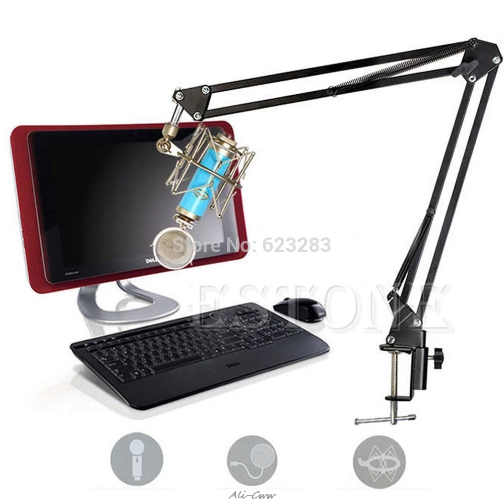 1Pc Mic Microphone Stand Suspension Boom Scissor Arm Holder For Studio Broadcast PN
1Pc Mic Microphone Stand Suspension Boom Scissor Arm Holder For Studio Broadcast PN