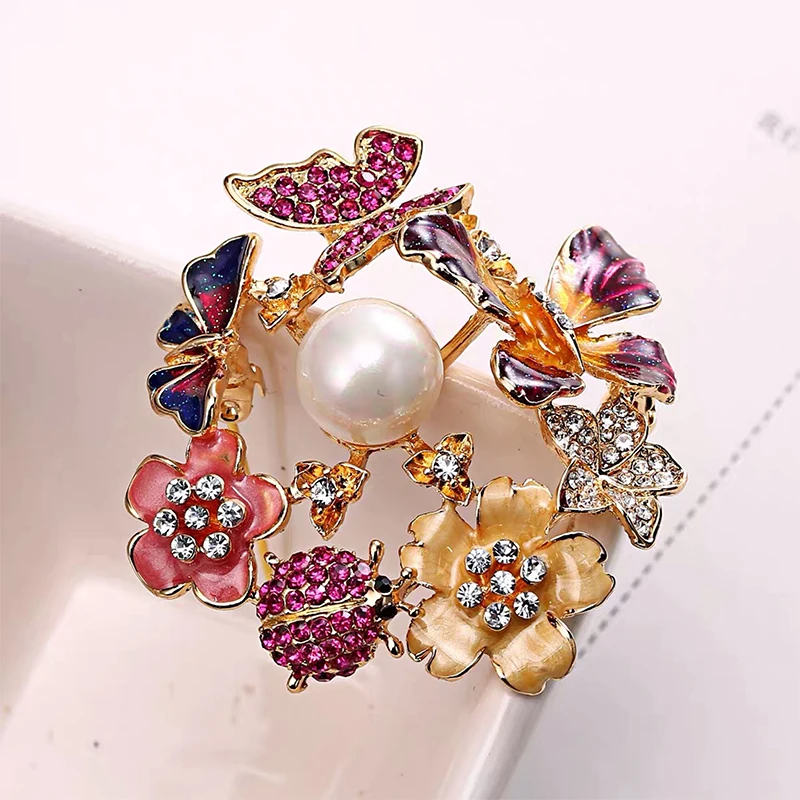 Wuli&baby Enamel Flower Butterfly Brooches For Women Pearl Insects Weddings Office Casual Brooch Pins Gifs
Wuli&baby Enamel Flower Butterfly Brooches For Women Pearl Insects Weddings Office Casual Brooch Pins Gifs