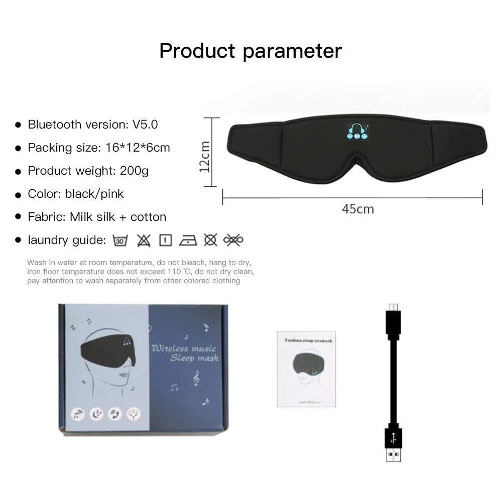 3D Wireless Bluetooth Sleep Mask Music Help Sleeping Mask Intelligence Eye Patches Eyes Bandage Women Men Soft Shade Comfort 1p
3D Wireless Bluetooth Sleep Mask Music Help Sleeping Mask Intelligence Eye Patches Eyes Bandage Women Men Soft Shade Comfort 1p