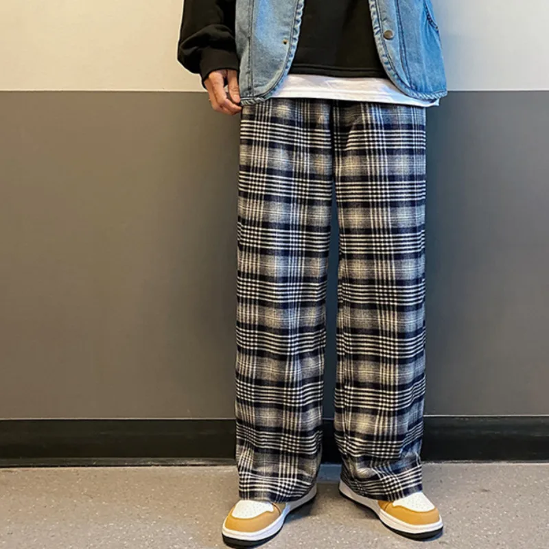 Summer Plaid Casual Pants Men's Korean Fashion Loose Stitching Straight-leg Pants Men's Harajuku Streetwear Retro Wide-leg Pants
Summer Plaid Casual Pants Men's Korean Fashion Loose Stitching Straight-leg Pants Men's Harajuku Streetwear Retro Wide-leg Pants