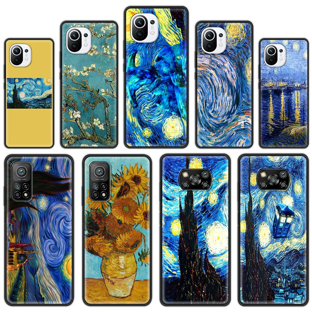 Cover for Xiaomi Mi Poco X3 NFC F3 M3 11 Ultra 10T Lite 9T Note 10 Pro 11i 10S Soft Case Van Gogh Starry Night Star Flower
Cover for Xiaomi Mi Poco X3 NFC F3 M3 11 Ultra 10T Lite 9T Note 10 Pro 11i 10S Soft Case Van Gogh Starry Night Star Flower