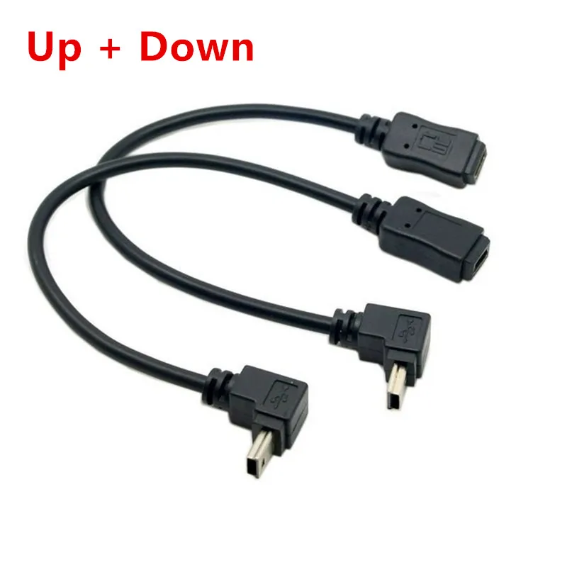 2pcs 90 Degree Up & Down Direction Angled Mini USB 5 Pin Male to Mini USB Female Extension Cable 0.2m/20cm Mini usb M/F Cable
2pcs 90 Degree Up & Down Direction Angled Mini USB 5 Pin Male to Mini USB Female Extension Cable 0.2m/20cm Mini usb M/F Cable