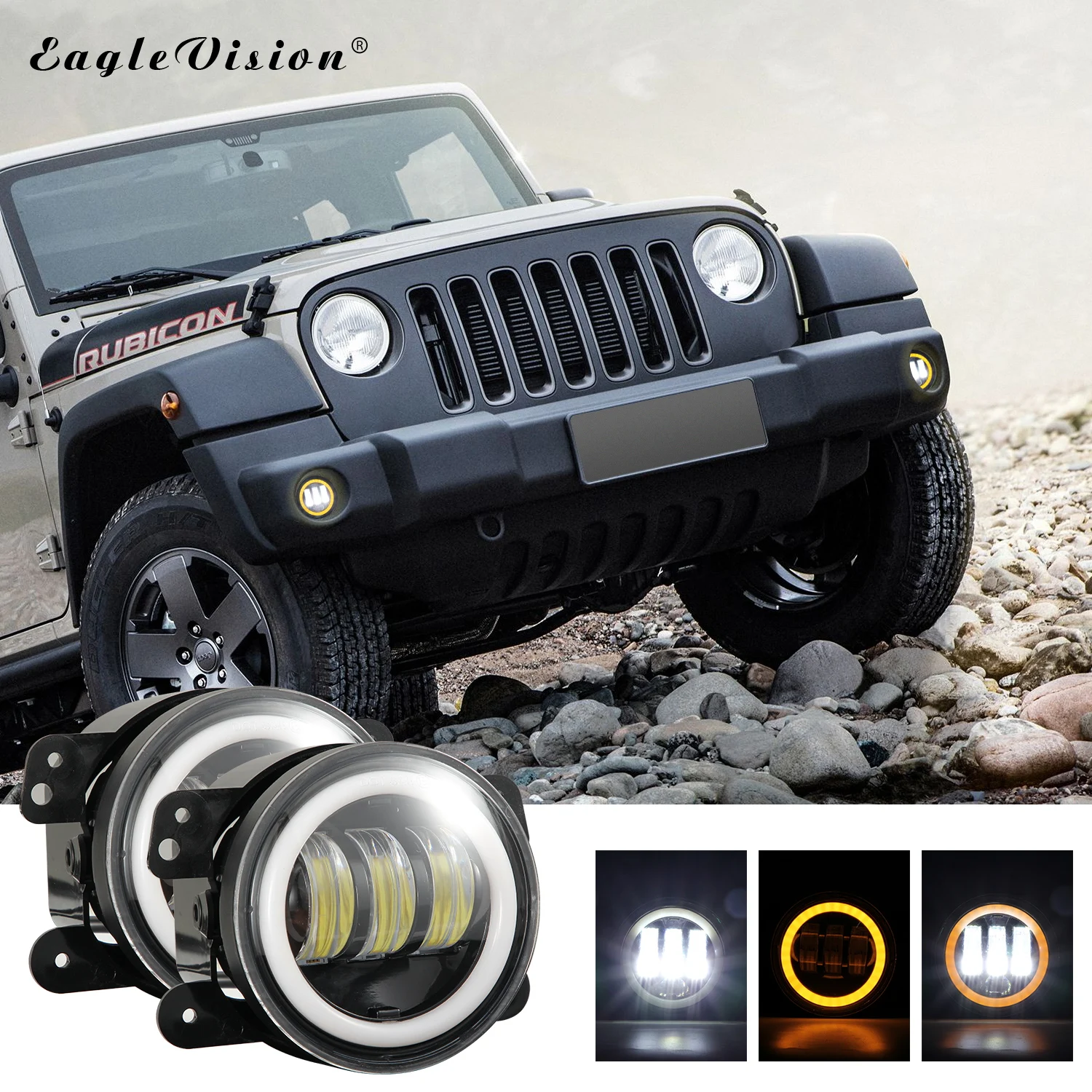 1 Pair 4 Inch 30W 6000K Round Yellow Led Fog Lights White Halo Ring Off Road Fog Lamps For Jeep Wrangler JK TJ LJ Grand Cherokee
1 Pair 4 Inch 30W 6000K Round Yellow Led Fog Lights White Halo Ring Off Road Fog Lamps For Jeep Wrangler JK TJ LJ Grand Cherokee