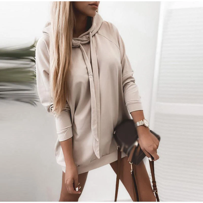 Women Ruffles Mid-length Hooded Sweatshirt Autumn Winter Mini Hooded Dress Pullover Long Sleeve Casual Loose Sweatshirts Hoodies
Women Ruffles Mid-length Hooded Sweatshirt Autumn Winter Mini Hooded Dress Pullover Long Sleeve Casual Loose Sweatshirts Hoodies