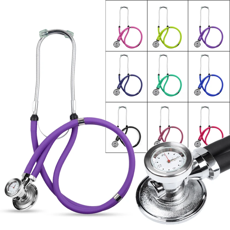 Medical Professional Sprague Rappaport Dual Head Cardiology Neonatal Pediatric Clinical Doctor Nurse Stethoscope and Watch Clock
Medical Professional Sprague Rappaport Dual Head Cardiology Neonatal Pediatric Clinical Doctor Nurse Stethoscope and Watch Clock