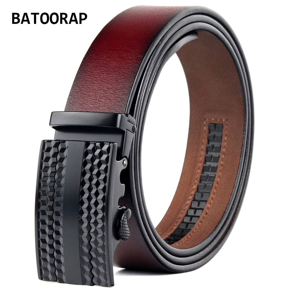 BATOORAP Brand Designer Belt For Men Black Buckle Metal Wine Red Cowhide Waist Strap Male Fashion Vintage Leather Trouser Belt
BATOORAP Brand Designer Belt For Men Black Buckle Metal Wine Red Cowhide Waist Strap Male Fashion Vintage Leather Trouser Belt
