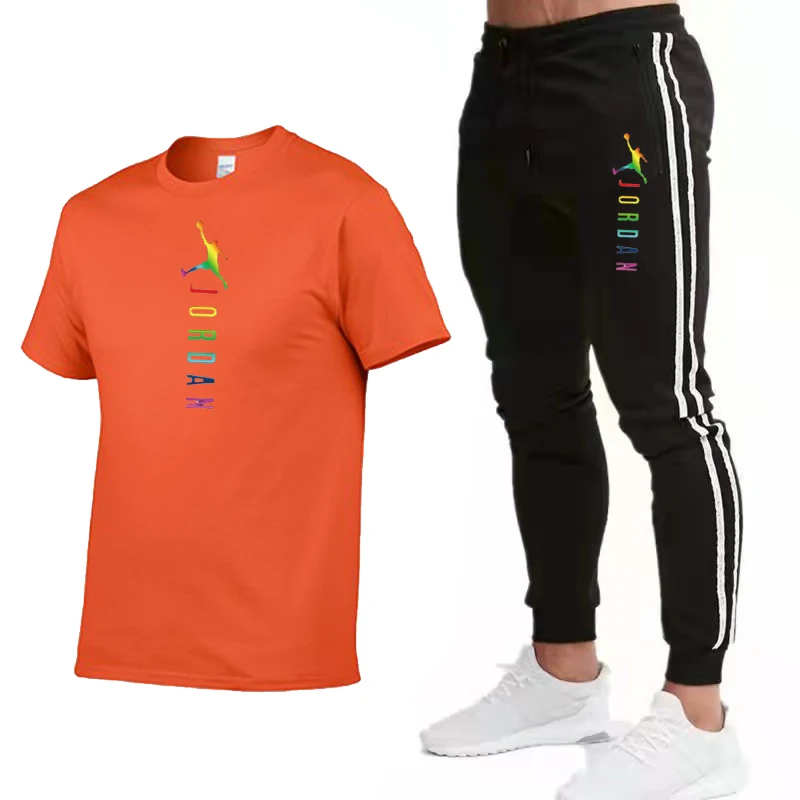 Summer Sports Suit Men's Casual Sportswear Fitness Shorts Running Quick-drying Korean Style Tide Short-sleeved T-shirt Trousers
Summer Sports Suit Men's Casual Sportswear Fitness Shorts Running Quick-drying Korean Style Tide Short-sleeved T-shirt Trousers