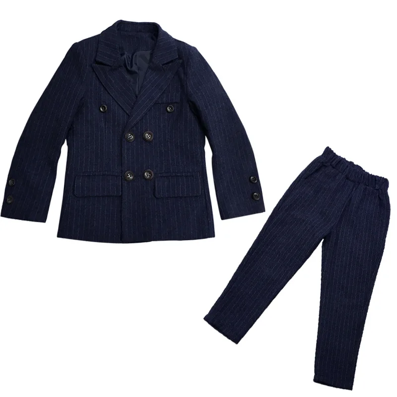 2Pcs(Jacket+Pants) New 2020 Kids Striped Clothing Suits for Boy England Style Boy Formal Wedding Blazer Suit Children Costume
2Pcs(Jacket+Pants) New 2020 Kids Striped Clothing Suits for Boy England Style Boy Formal Wedding Blazer Suit Children Costume