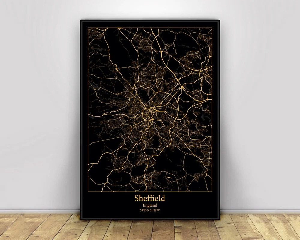 Sheffield английская черная и Золотая светильник фотография, обычные настенные плакаты, печать на холсте, настенное искусство в скандинавском стиле, домашний декор
Sheffield английская черная и Золотая светильник фотография, обычные настенные плакаты, печать на холсте, настенное искусство в скандинавском стиле, домашний декор