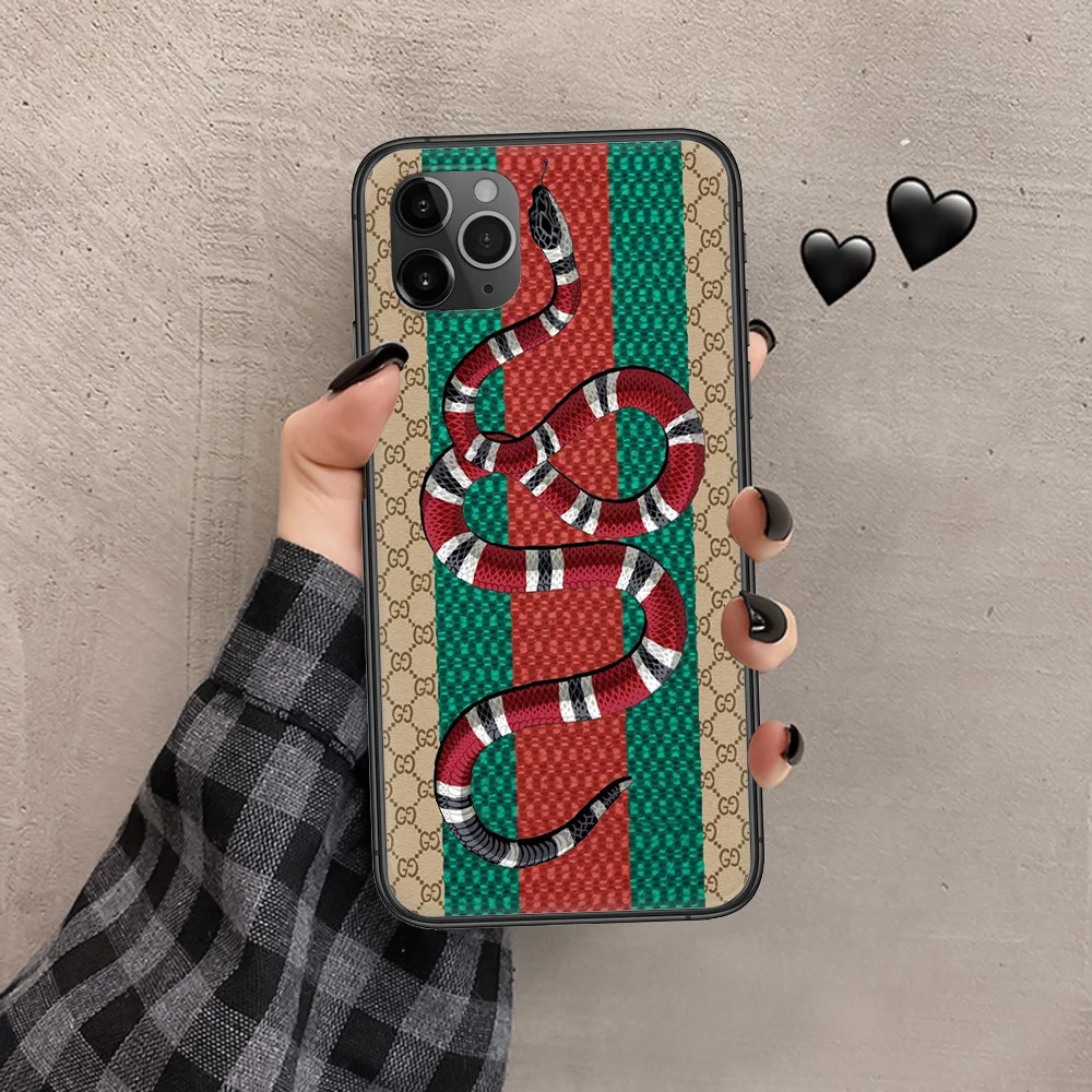 brand fashion snake Phone Case Cover Hull For iphone 5 5s se 2 6 6s 7 8 12 mini plus X XS XR 11 PRO MAX black soft waterproof
brand fashion snake Phone Case Cover Hull For iphone 5 5s se 2 6 6s 7 8 12 mini plus X XS XR 11 PRO MAX black soft waterproof