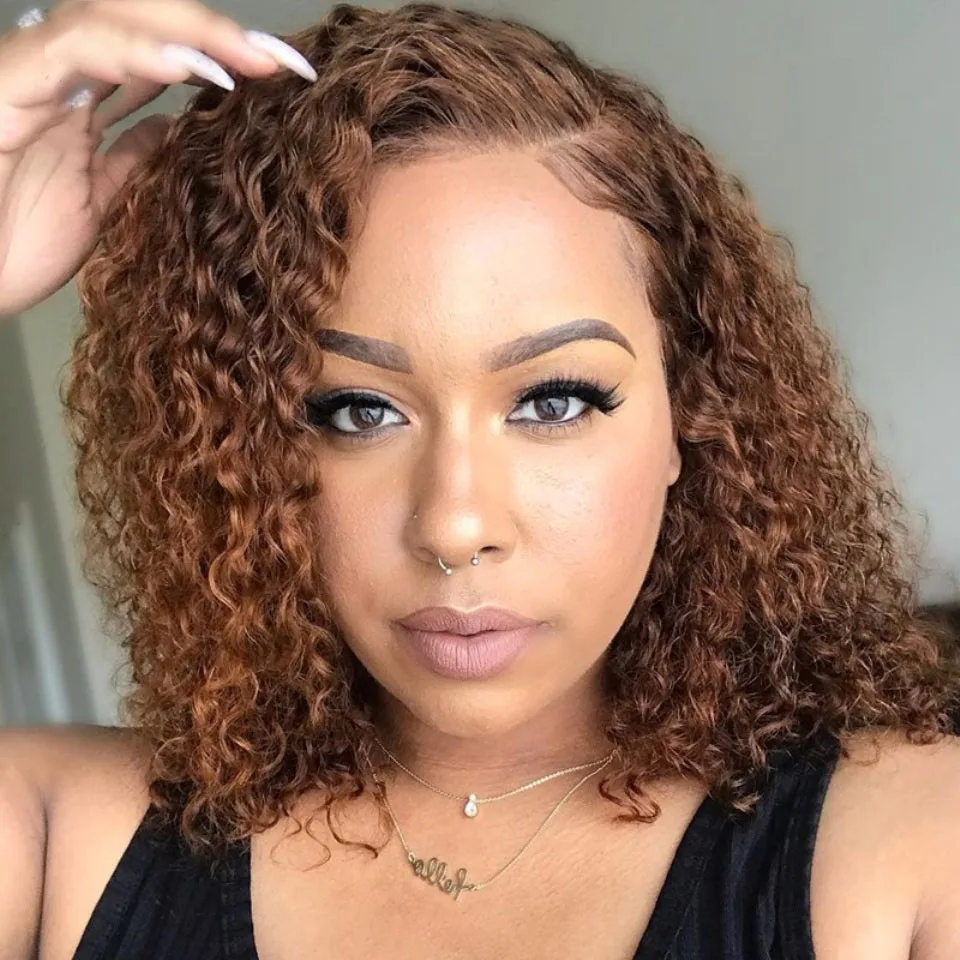 Brazilian Honey Blonde Kinky Curly Lace Front Wig For Black Women With Baby Hair Long Glueless Human Hair Wigs Preplucked Remy 
Brazilian Honey Blonde Kinky Curly Lace Front Wig For Black Women With Baby Hair Long Glueless Human Hair Wigs Preplucked Remy