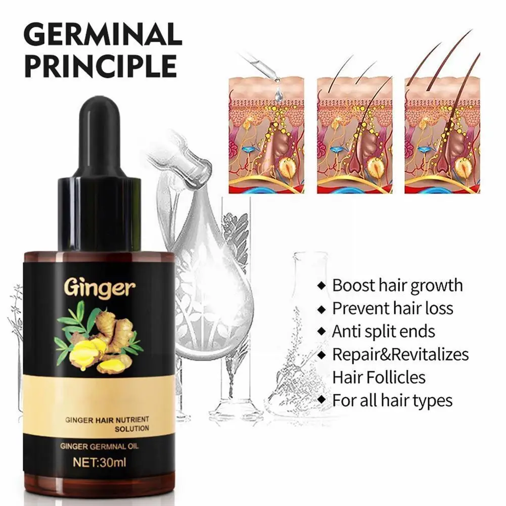 30ml Ginger Hair Care Solution Fast Hair Growth Essence Loss Treatment Damaged Soften Nourishing Hair Hair Oil Repair Care J9N7
30ml Ginger Hair Care Solution Fast Hair Growth Essence Loss Treatment Damaged Soften Nourishing Hair Hair Oil Repair Care J9N7