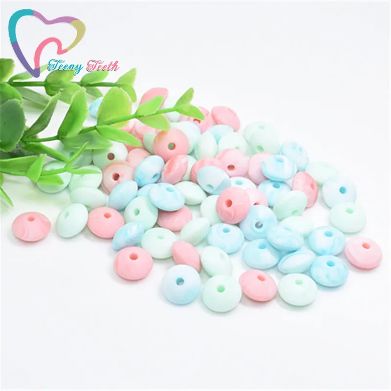 50 PCS Mix Lentil Silicone Teether 12 MM Silicone Beads DIY Bead Teething Nursing Necklace Food Grade Silicone Abacus Beads
50 PCS Mix Lentil Silicone Teether 12 MM Silicone Beads DIY Bead Teething Nursing Necklace Food Grade Silicone Abacus Beads