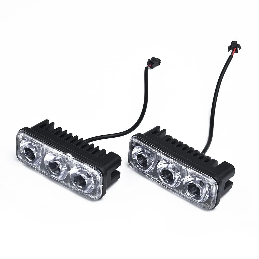 2pcs Car 3LED Super Bright Lights High Power DRL Daytime Running Lamps Fog Bulbs Universal Accessories
2pcs Car 3LED Super Bright Lights High Power DRL Daytime Running Lamps Fog Bulbs Universal Accessories