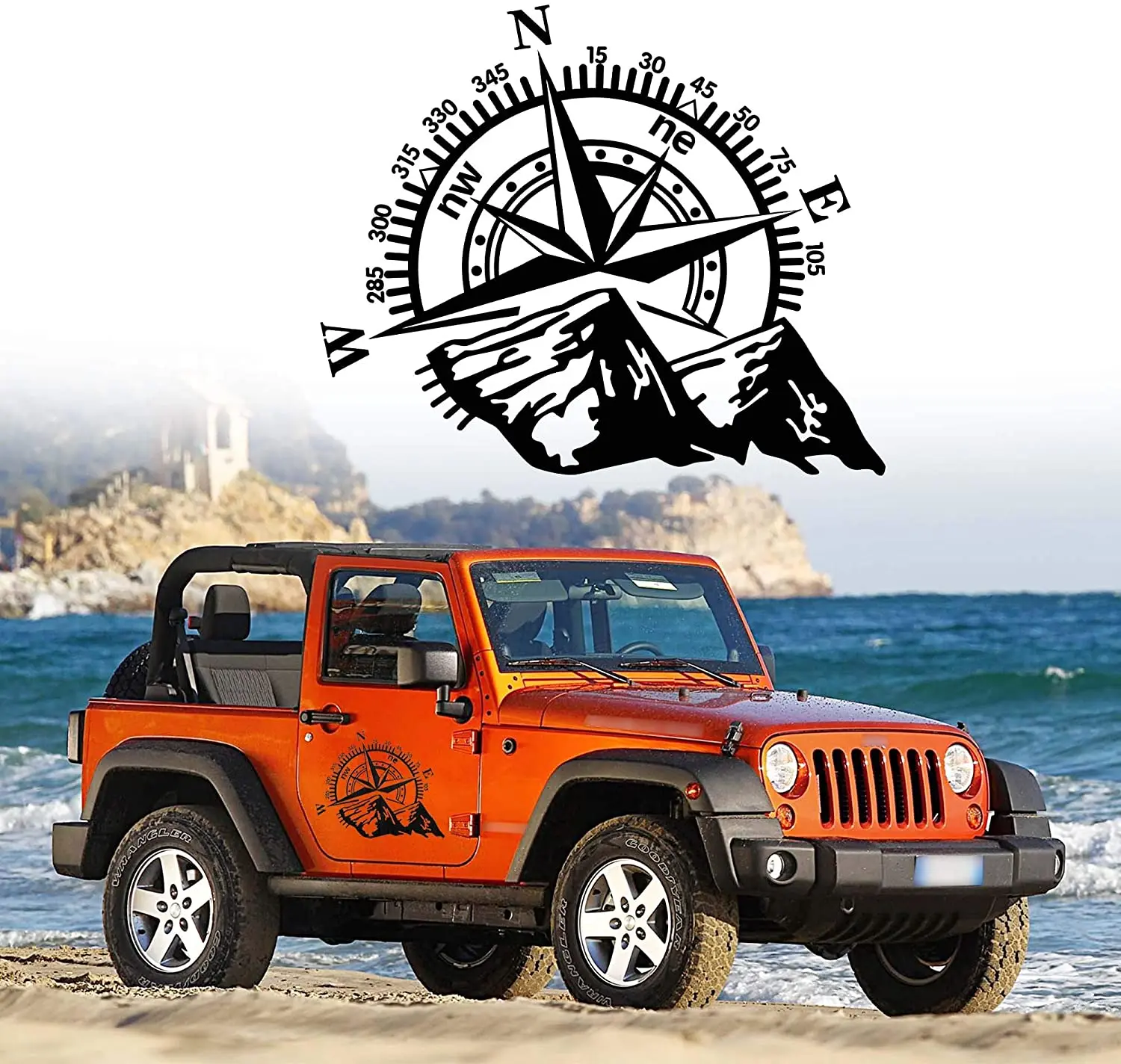 Personalized Compass Car Sticker Accessories Car Styling Decal Vinyl Car Window Cover Scratches Waterproof PVC 13cmx15cm
Personalized Compass Car Sticker Accessories Car Styling Decal Vinyl Car Window Cover Scratches Waterproof PVC 13cmx15cm