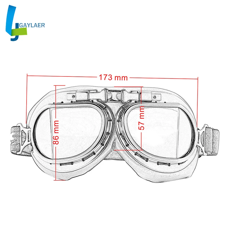 Motocross Helmet Goggles With Anti-UV Lens Vintage Pilot Biker Leather Snowboard Goggles Mask For Motorcycle Dirt Bike ATV
Motocross Helmet Goggles With Anti-UV Lens Vintage Pilot Biker Leather Snowboard Goggles Mask For Motorcycle Dirt Bike ATV