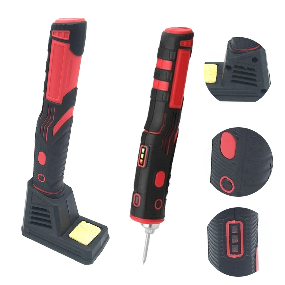 Fast Heating Professional Wireless Mini DIY Multifunctional Electric Soldering Iron Set Tools With LED Light USB Charging Home
Fast Heating Professional Wireless Mini DIY Multifunctional Electric Soldering Iron Set Tools With LED Light USB Charging Home
