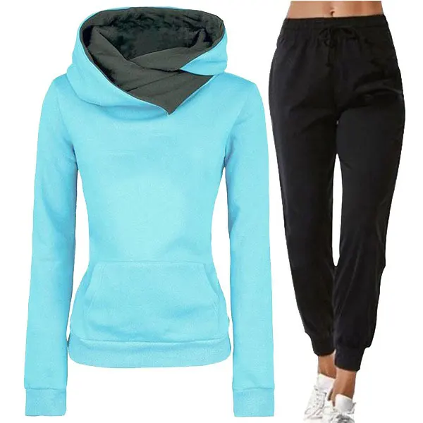 2021 Lapel Hooded Tracksuit Women Solid Color Pullovers Sport Trousers 2 Pieces Set Soft Casual Jogging Sweatshirt Autumn Winter
2021 Lapel Hooded Tracksuit Women Solid Color Pullovers Sport Trousers 2 Pieces Set Soft Casual Jogging Sweatshirt Autumn Winter