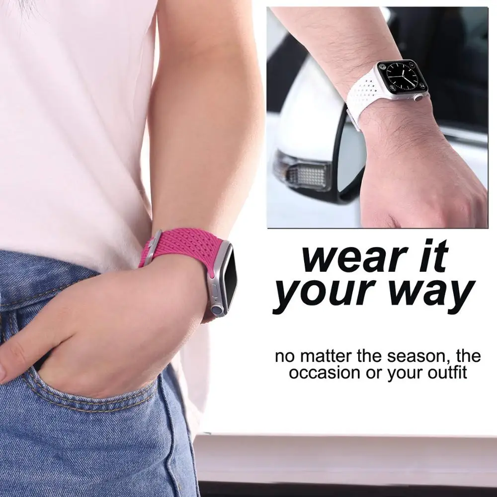 Silicone Band For Apple watch Strap 44mm 40mm 42mm 38mm correa 3D Texture belt watchband bracelet iwatch series 6 5 4 3 se 42 mm
Silicone Band For Apple watch Strap 44mm 40mm 42mm 38mm correa 3D Texture belt watchband bracelet iwatch series 6 5 4 3 se 42 mm