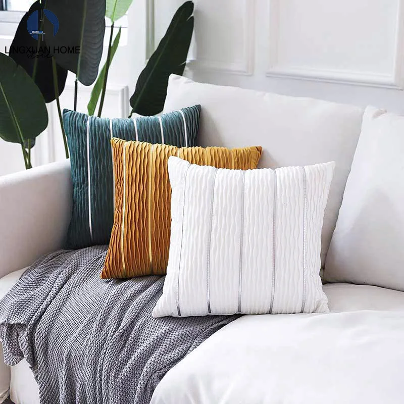 Gold Silver Bar Pressed Crepe Throw Case For Bedside Car Luxury Lumbar Pillow Cushion Cover For Seat Sofa 1PC 30*50cm/45*45cm
Gold Silver Bar Pressed Crepe Throw Case For Bedside Car Luxury Lumbar Pillow Cushion Cover For Seat Sofa 1PC 30*50cm/45*45cm