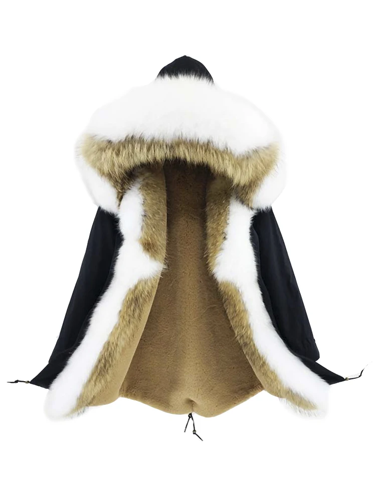 2020 Real Fur Coat Long Parka Winter New Jacket Women Natural Raccoon Fur Fox Fur Collar Hood Thick Warm Outerwear
2020 Real Fur Coat Long Parka Winter New Jacket Women Natural Raccoon Fur Fox Fur Collar Hood Thick Warm Outerwear