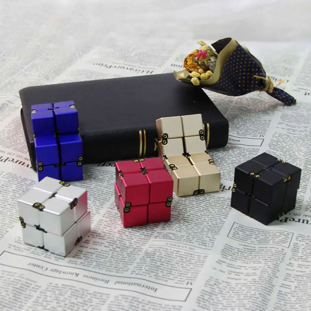 Stress Relief Toy Premium Metal Infinity Cube Portable Decompresses Relax Toys for Children Adults
Stress Relief Toy Premium Metal Infinity Cube Portable Decompresses Relax Toys for Children Adults
