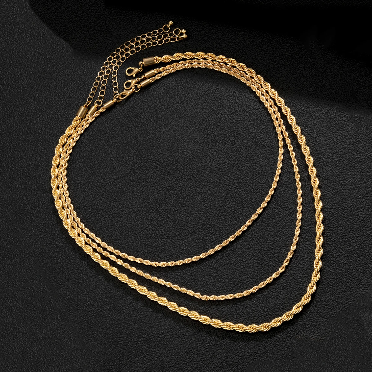 Punk Thick Twisted Chain Necklace Set Men Gold/Silver Color Hiphop Layered Chunky Choker Neckalce for Women 2021 Fashion Jewelry
Punk Thick Twisted Chain Necklace Set Men Gold/Silver Color Hiphop Layered Chunky Choker Neckalce for Women 2021 Fashion Jewelry