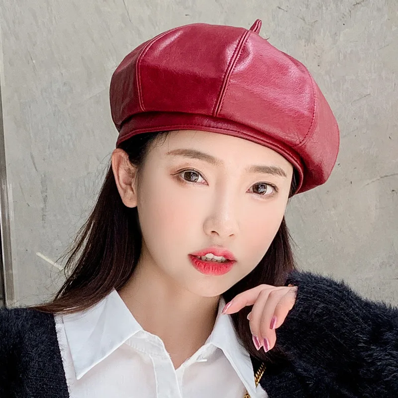 Берет женский из искусственной кожи, осенне-зимний, черный, теплый, 2020
Берет женский из искусственной кожи, осенне-зимний, черный, теплый, 2020