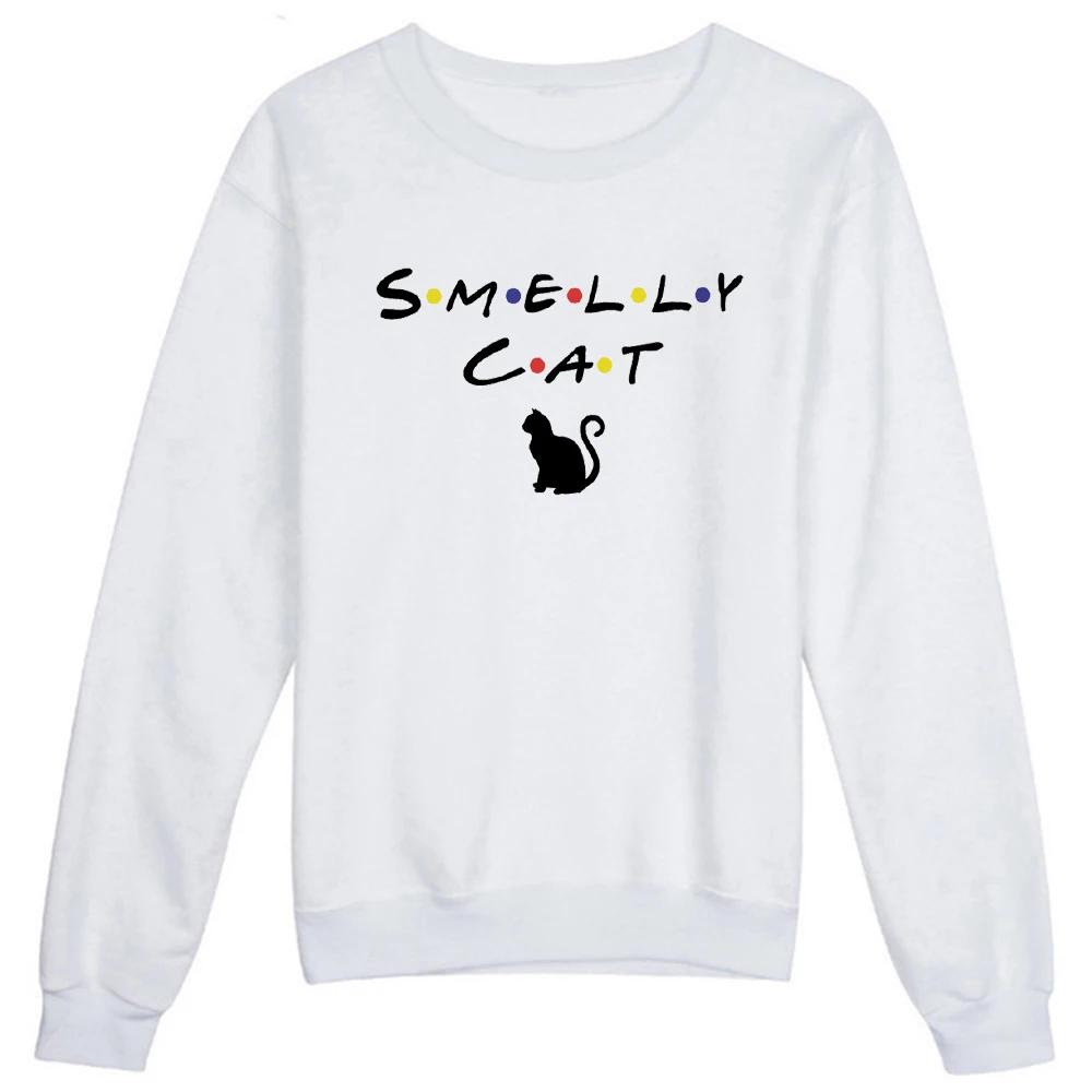 Friends Smelly Cat Print Sweatshirt White Pullover Runners Vogue Winter Women Clothes Tops Europe and America Y2k Long Sleeve
Friends Smelly Cat Print Sweatshirt White Pullover Runners Vogue Winter Women Clothes Tops Europe and America Y2k Long Sleeve
