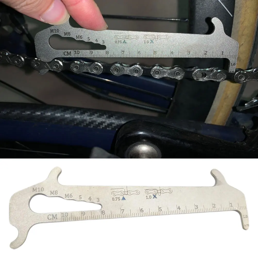 1pcs Bicycle Chain Wear Indicator Checker Mountain Road Bike MTB Chains Gauge Measurement Ruler Cycling Replacement Repair Tool
1pcs Bicycle Chain Wear Indicator Checker Mountain Road Bike MTB Chains Gauge Measurement Ruler Cycling Replacement Repair Tool