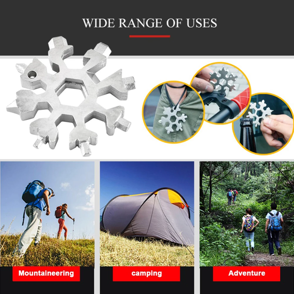2021 18-in-1 Multi-tool Combination Compact Portable Outdoor Snowflake Tool Card Screwdriver screwdriver Snowflake Tool Camping
2021 18-in-1 Multi-tool Combination Compact Portable Outdoor Snowflake Tool Card Screwdriver screwdriver Snowflake Tool Camping