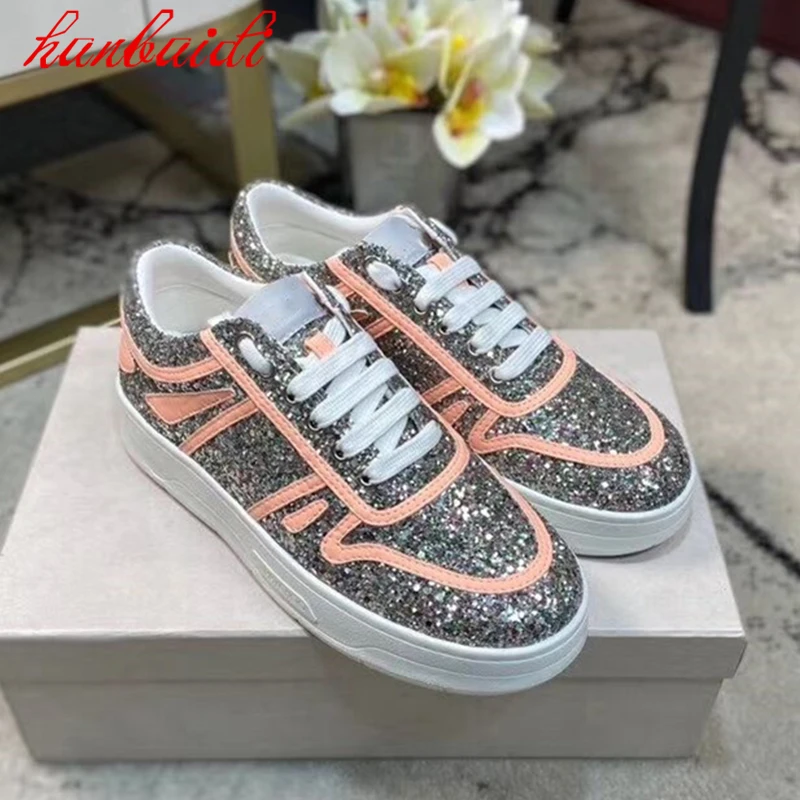 Spring New Women Shoes Sequins Luminous Shoes Thick Bottom Shoes Laces All Match Flat Bottom Sports Casual Shoes Tide
Spring New Women Shoes Sequins Luminous Shoes Thick Bottom Shoes Laces All Match Flat Bottom Sports Casual Shoes Tide