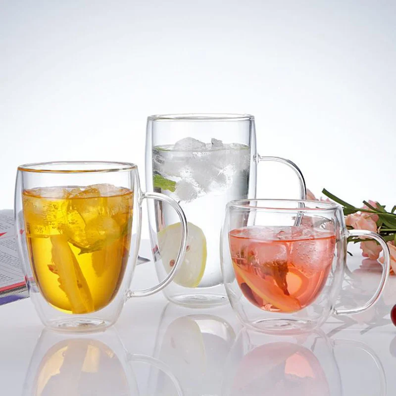Double insulation cup with handle 250/350/450 heat resistance transparent tea milk glass beverage cup coffee cup tumbler cup
Double insulation cup with handle 250/350/450 heat resistance transparent tea milk glass beverage cup coffee cup tumbler cup
