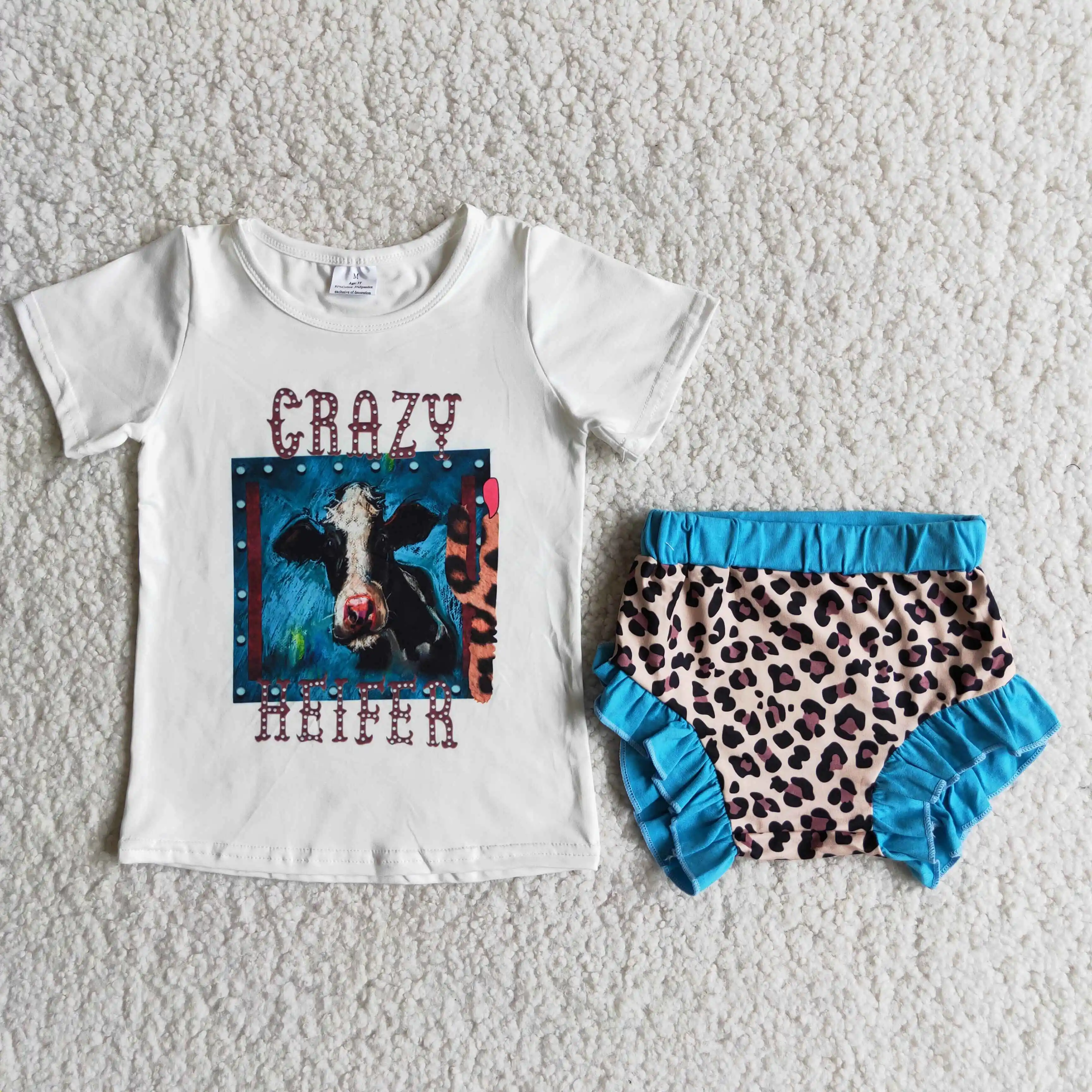 Fashion Casual Suit Newborn Baby Clothes Set Crazy Heifer Cow Girls Clothing Outfits Baby Rompers
Fashion Casual Suit Newborn Baby Clothes Set Crazy Heifer Cow Girls Clothing Outfits Baby Rompers