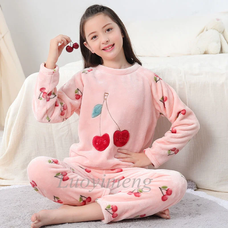 Winter Kids Boys Pajamas Sets Warm Pyjamas Teen Girls Sleepwear Flannel Fleece Teenage Clothes Children Home Clothes Nightwear
Winter Kids Boys Pajamas Sets Warm Pyjamas Teen Girls Sleepwear Flannel Fleece Teenage Clothes Children Home Clothes Nightwear