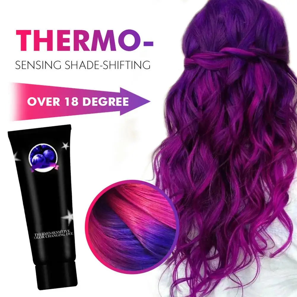 50 мл самодельные Цвет изменение краска для волос Thermochromic Теплочувствительный краска для волос Цвет изменение чудо краситель серый/голубой/... 
50 мл самодельные Цвет изменение краска для волос Thermochromic Теплочувствительный краска для волос Цвет изменение чудо краситель серый/голубой/...
