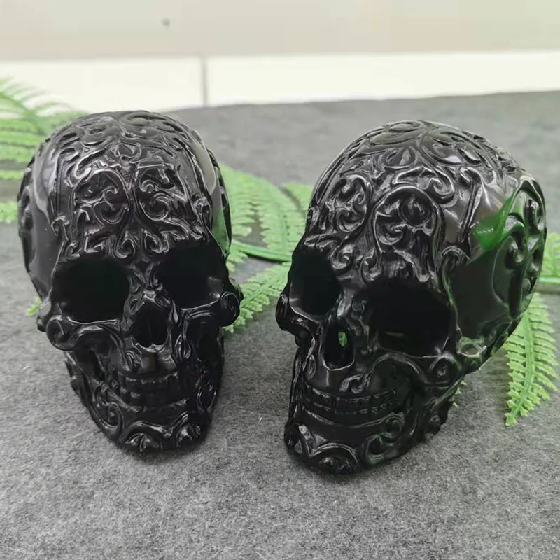 Black Obsidian Empty Skulls Crystal Quartz Hollow Out Statue Healing Stone For Home Decoration ZY
Black Obsidian Empty Skulls Crystal Quartz Hollow Out Statue Healing Stone For Home Decoration ZY