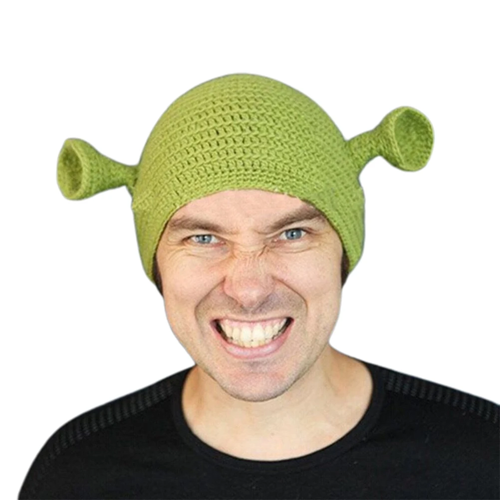 Unisex Balaclava Monster Shrek Hat Wool Winter Knitted Hats Green Party Funny Beanie Skullies Cap for Women Men Pure Handmade
Unisex Balaclava Monster Shrek Hat Wool Winter Knitted Hats Green Party Funny Beanie Skullies Cap for Women Men Pure Handmade
