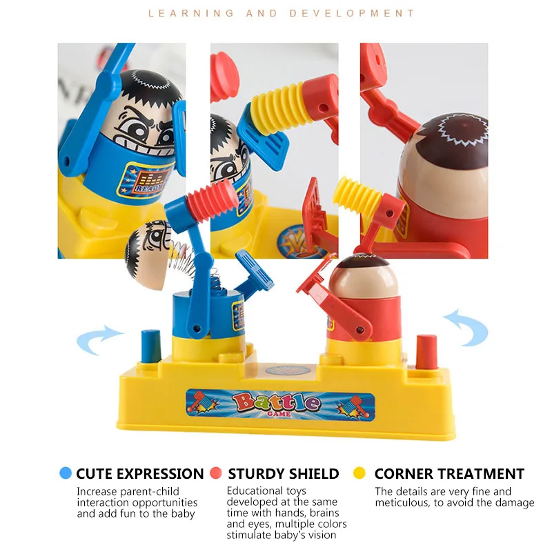 Double Battle Table Board Games For Children Parent-child Interaction Desktop Game Hammer Robot Stress Relief Family Toys
Double Battle Table Board Games For Children Parent-child Interaction Desktop Game Hammer Robot Stress Relief Family Toys