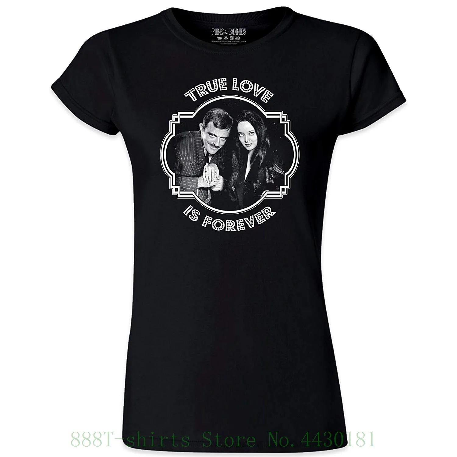 Women'S Tee Pins & Bones True Love Is Forever Women'S Morticia Gomez Addams Family T Shirt Printed Funny T Shirts Women
Women'S Tee Pins & Bones True Love Is Forever Women'S Morticia Gomez Addams Family T Shirt Printed Funny T Shirts Women