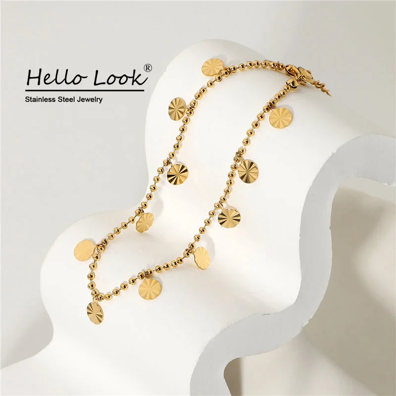 HelloLook 316L из нержавеющей стали, ножной для женщин и украшениями в виде цепочек и кругов из бисера лепестковый диск Кулон ножной Водонепроница...
HelloLook 316L из нержавеющей стали, ножной для женщин и украшениями в виде цепочек и кругов из бисера лепестковый диск Кулон ножной Водонепроница...