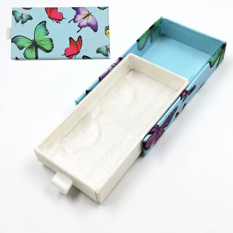 Wholesale False Eyelash Packaging Box Lash Butterfly Blue Outer Boxes Custom Faux Cils Eyelashes Package white Drawer Case
Wholesale False Eyelash Packaging Box Lash Butterfly Blue Outer Boxes Custom Faux Cils Eyelashes Package white Drawer Case